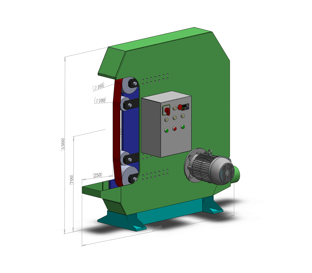 HS-XM75-2800T调速砂带机